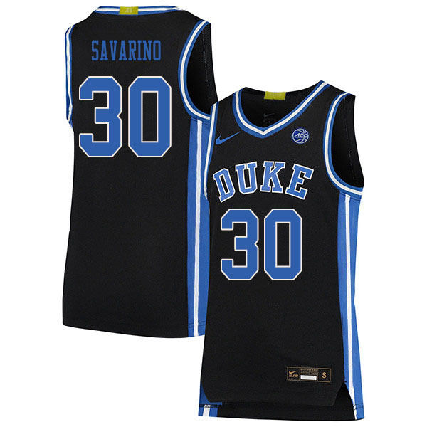 Duke Blue Devils #30 Michael Savarino College Basketball Jerseys Sale-Black